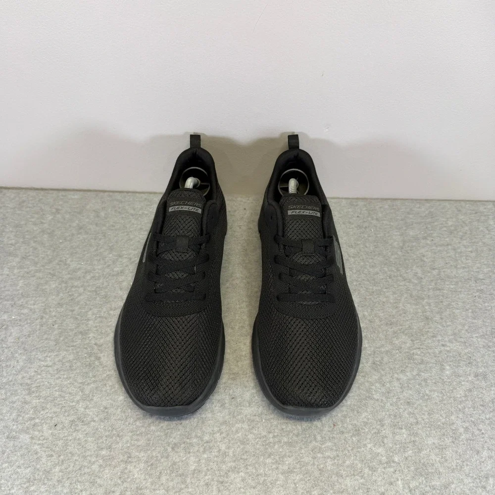 Skechers Flex-Lite Womens Shoes Size 9 Black Mesh Walking Comfort Sneaker 149303